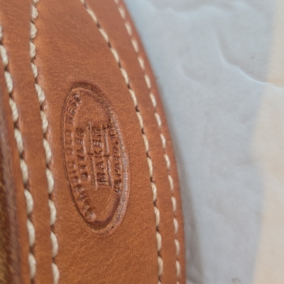 Mens Classic Old West BAKER Belt HAND stitching Premium Belt Sz.L/XL - Picture 2 of 9